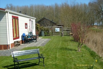 Tidy chalet with microwave, near the Wadden Sea