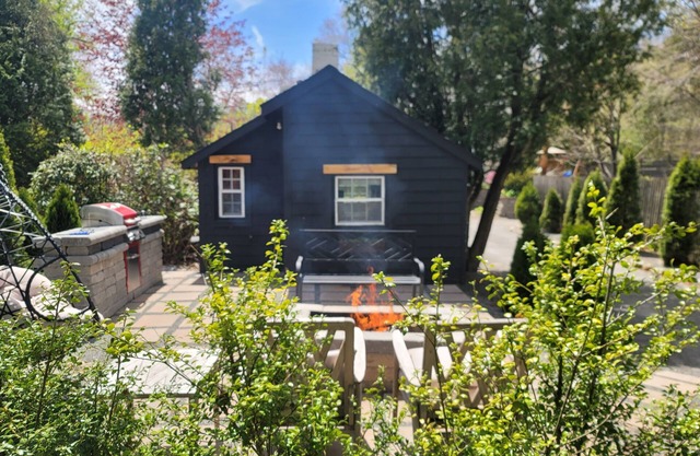 Tiny house experience steps to water.entire house