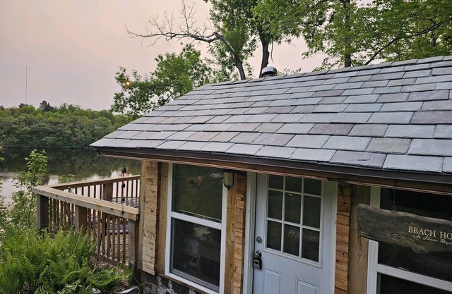 Tiny rustic home next to the Mississippi