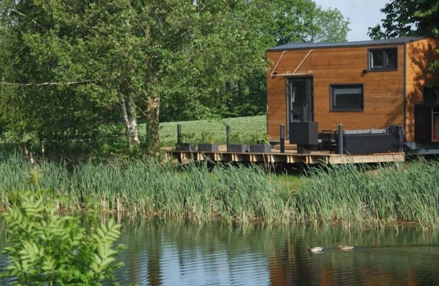TinyHousebeiDresden1 am Naturteich, Sächs. Schweiz