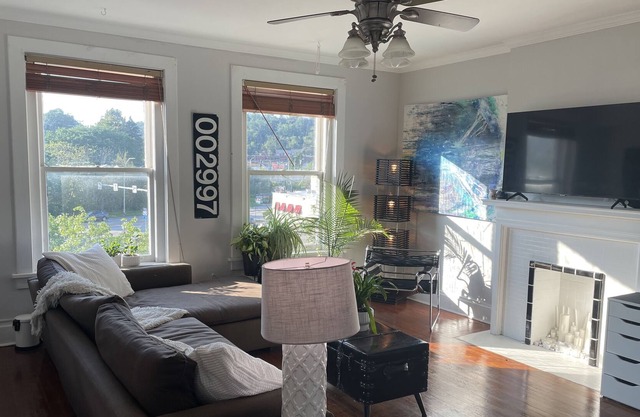 Top floor, Corner Unit Condo in Historic Building Downtown Carnegie