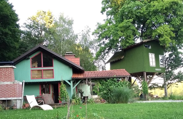 Tree house Ramona + Fairytale wooden houseby Ljubljana on the floor in the price