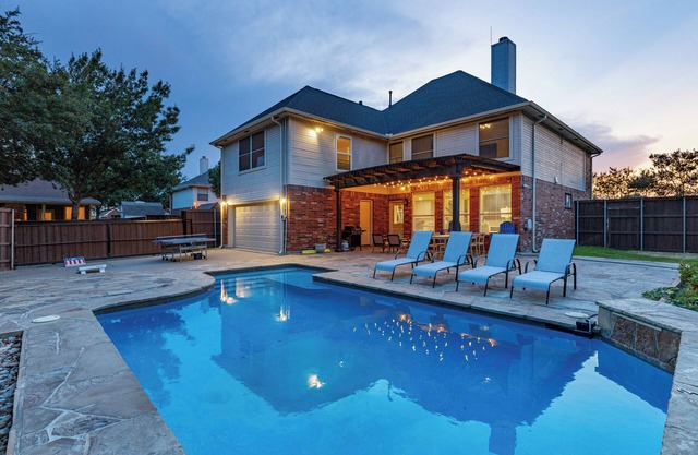 Trendy Home with Heated Pool and Game Room