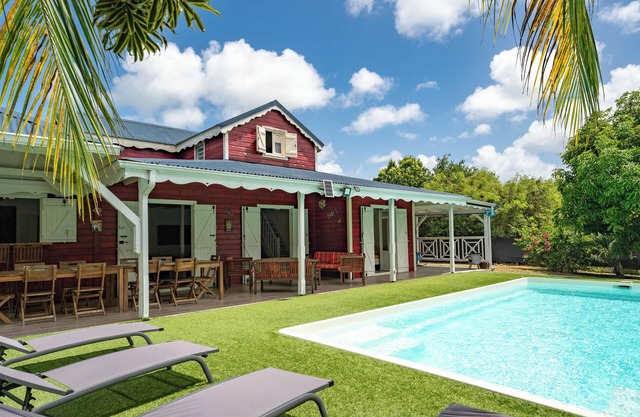 Tropical escape in an authentic Creole villa with private saltwater pool.