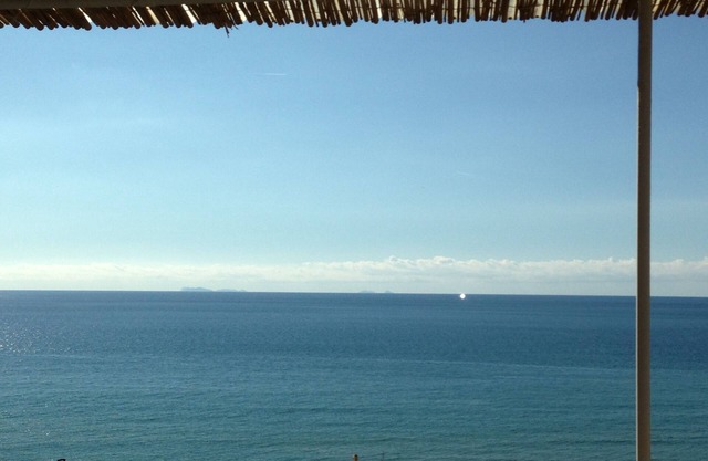 Typical dwelling with 180 degree sea view spectacular sunset, few meters sea