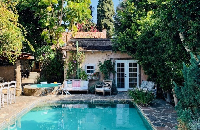 Under the Tuscan Sun Studio-Style Cottage With Stone Pool in West LA
