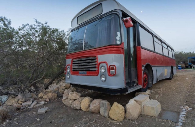 Unique Bus stay with stunning views in Ramla Bay