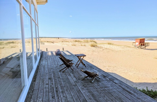 Unique ocean front beach house built on the dunes