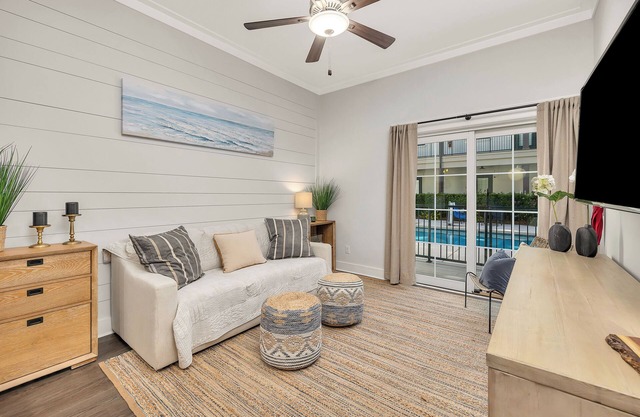 Updated condo with pool & steps to village