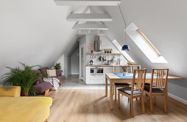 Urokliwy apartament na poddaszu w Gdańsku