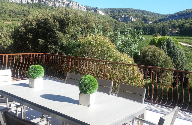 Villa 10mn from Cassis, dominant view of the vineyards