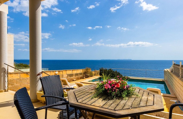 Villa Es Bufedo, frontline holiday home with spectacular sea views in Cala Pi