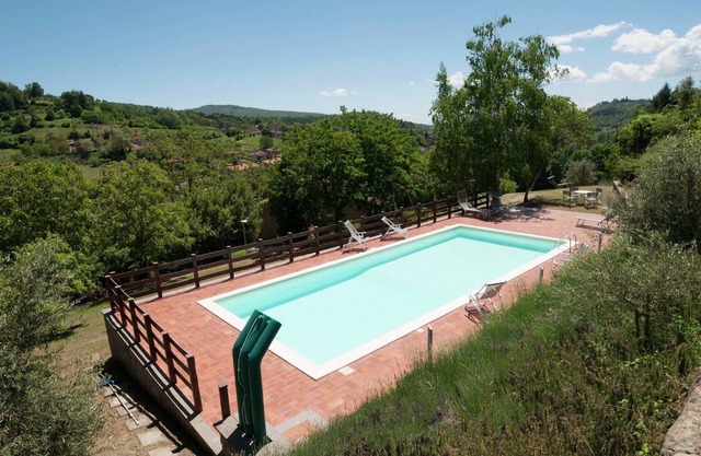 Villa in Casentino with Pool & Castle Views