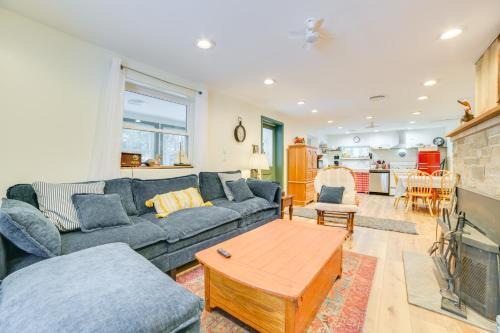 Walk to Beach and Mullett Lake Cottage with Yard!