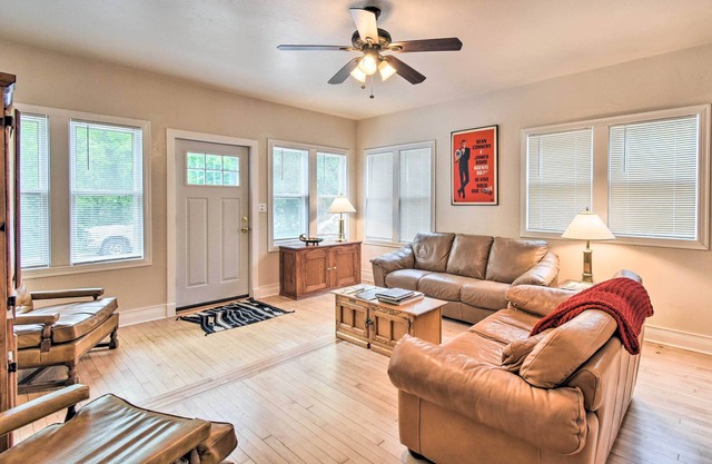 Walkable Lake Elkhart Apt: Dine, Shop, Swim!