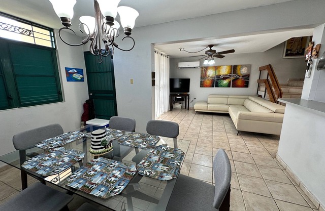 Walking distance to Boqueron ‘Poblado’, full A/C, 3 bdr/2.5 bath, sleeps 8