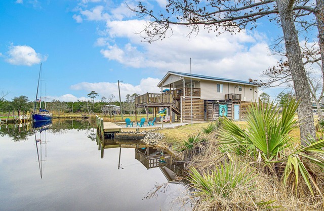 Waterfront Bay St Louis Home w/Private Dock!