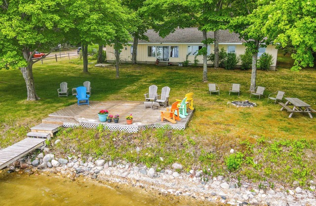Waterfront Torch Lake Cottage w/Dock & Fire Pit!