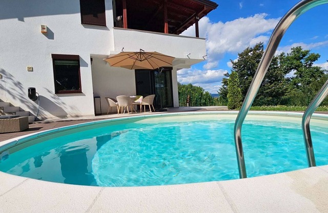 Weekend pool house Sarajevo with outdoor pool and fireplace in top location