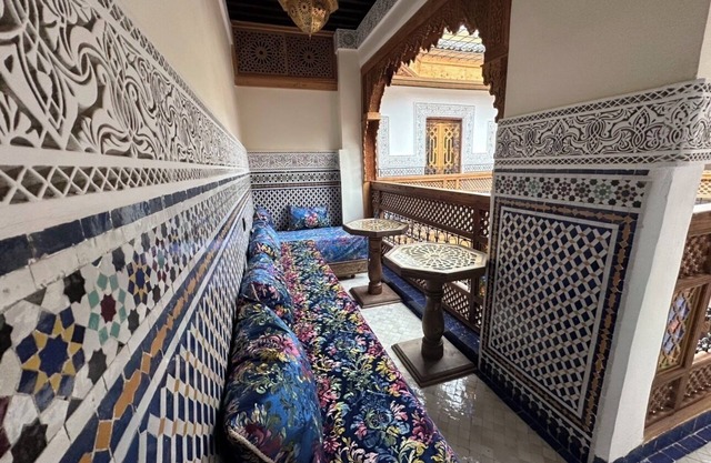 Welcoming to room in Riad bed & breakfast with AC in charming Fez authentic