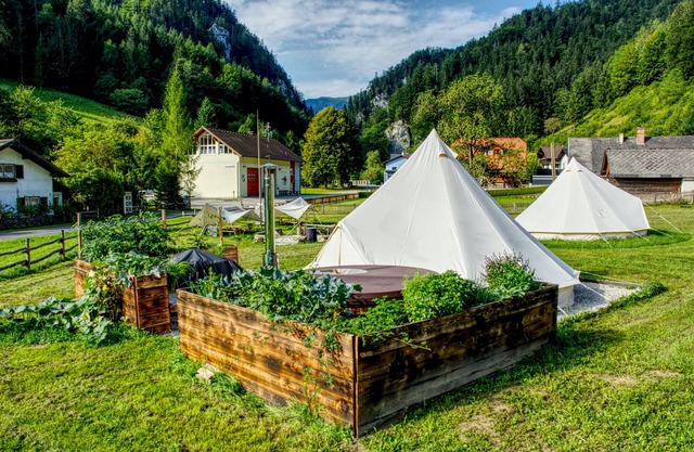 Wild Glamping in the Vienna Alps - “Rax plateau“ view