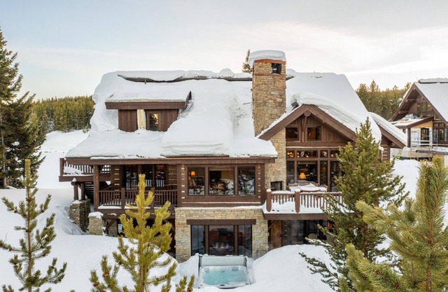 Winter Getaways in Big Sky! Ski Accessible, Luxury Cabin with Private Hot Tub and Amazing Views!