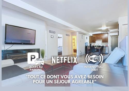 Montreal-Nord Apartment | Élégant et cosy - 2 chambres bien équipé et parking gratuit
