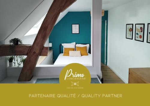 Chalon-sur-Saone Apartment | Évasion urbaine studio moderne à Chalon - BY PRIMO C0NCIERGERIE