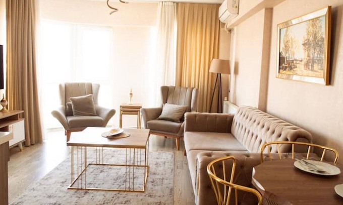 Esenyurt Apartment | 1 bedroom, 2 A/C, Wi-Fi, Free parking-AS3