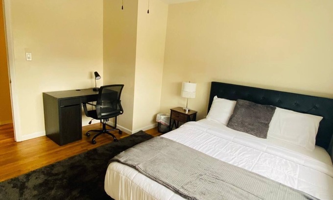 Laurel House | 1 Bedroom Terrace view with dedicated workstation #3