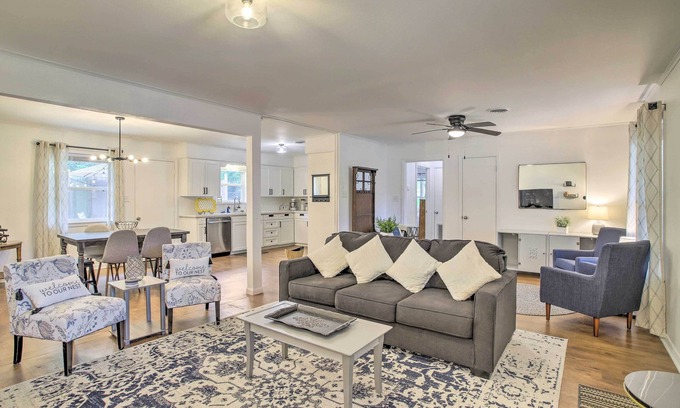 Brenham House | 1 Mi to Main St: Brenham Retreat w/Game Room