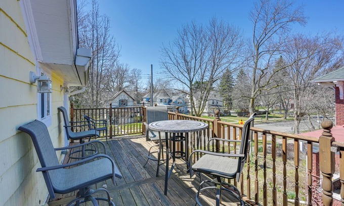 Downtown House | < 1 Mi to Old Town Lansing: Home w/Furnished Deck