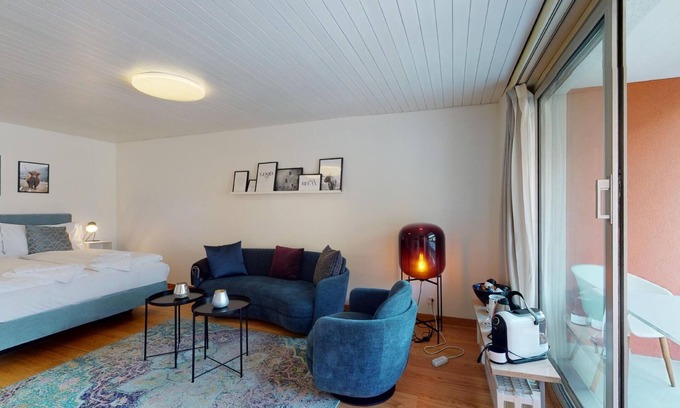 St. Moritz Apartment | 1-room flat on the 4th floor for 2 persons.