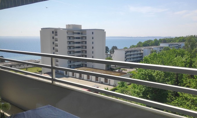 Sierksdorf Apartment | 1 room-Whg., Baltic Sea view, beach location, 33sqm, trendy,