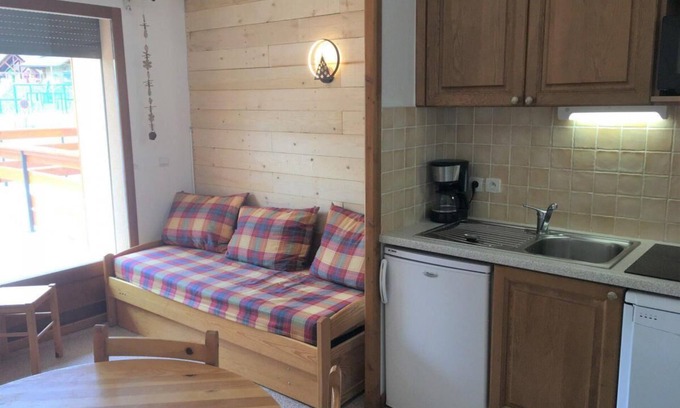 La Joue du Loup Apartment | 100m from resort center, Ground floor, terrace, tv, 28m², La Joue du Loup