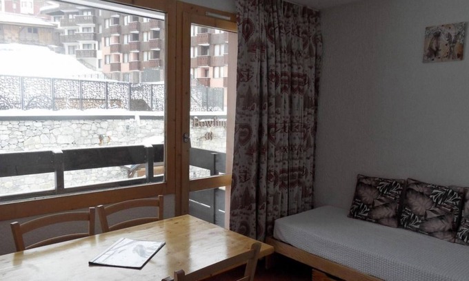 Belle Plagne Apartment | 100m from resort center, 3rd floor, balcony, tv, 23m², La Plagne