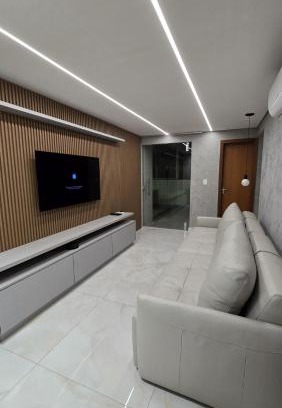 Castelo Apartment | 101 - Área Privativa de Luxo ar condicionado e churrasqueira