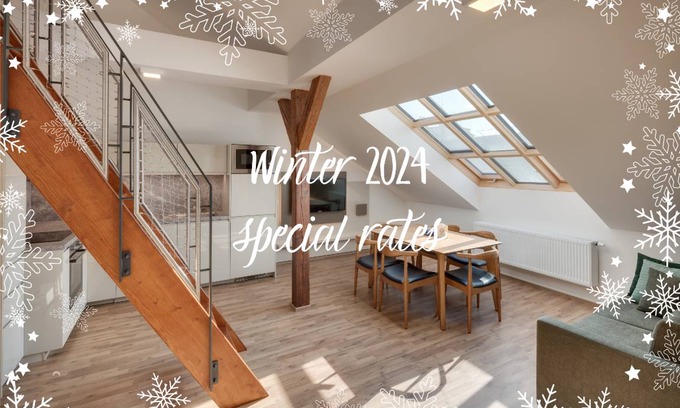 Holesovice Apartment | 110 m² Apartment ∙ 2 bedrooms ∙ 10 guests