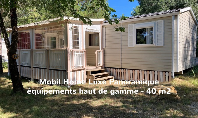 Bedarieux House | 18 Mobil Home Luxe Panoramique calme nature 4personnes