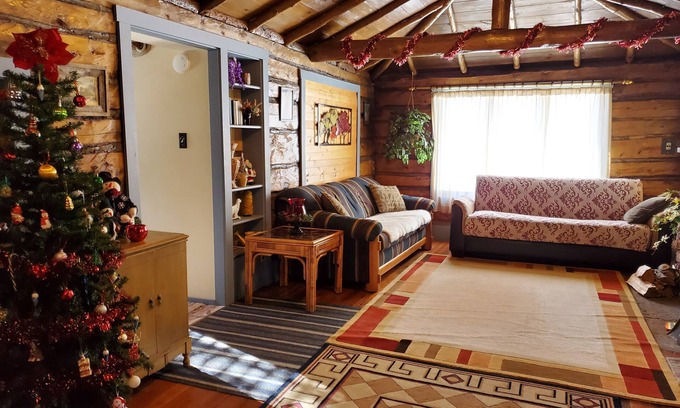 Pine Cabin | 1900's Log Cabin with Spectacular Valley View