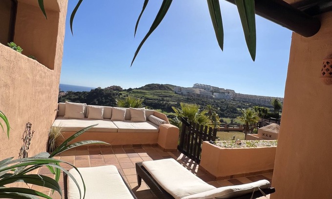 Manilva Apartment | 2 Bed, 2 Bath Apartment with a huge balcony several seating areas