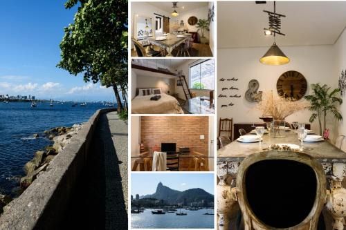 Urca Apartment | 2 Quartos na Urca com Vista para Baia de Guanabara a 700m Pão de Açúcar com Cozinha Completa e Wi-Fi - Bares, Restaurantes e Comércio Local a poucos metros