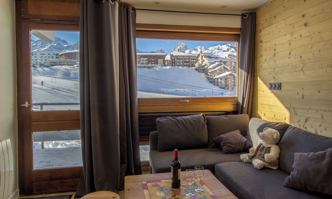 Tignes le Lac Apartment | 2 Rooms Terrace direct slopes 45M² 6 people WIFI