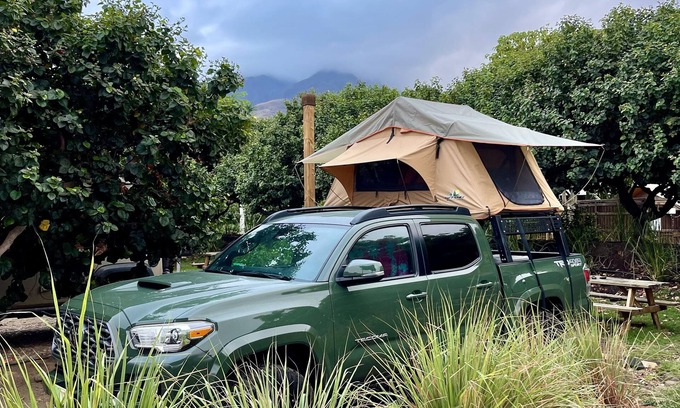 Kahului House | 2021 Toyota Tacoma with a Rooftop Tent and all the camping gear!