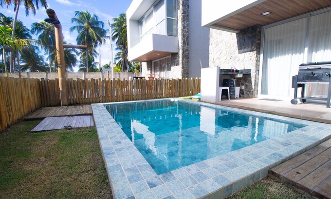 Passo de Camaragibe Ski Chalet | 3/4 bedroom house in Naluum Beachfront condominium