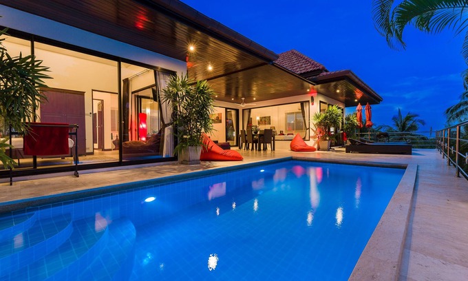 Bophut Villa | 3 bed/3 bathroom ocean view villa - Chaweng