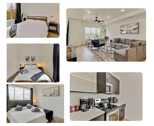 People's Freeway House | 3 Min to DT 2 Car Garage Lux Townhome King Bed