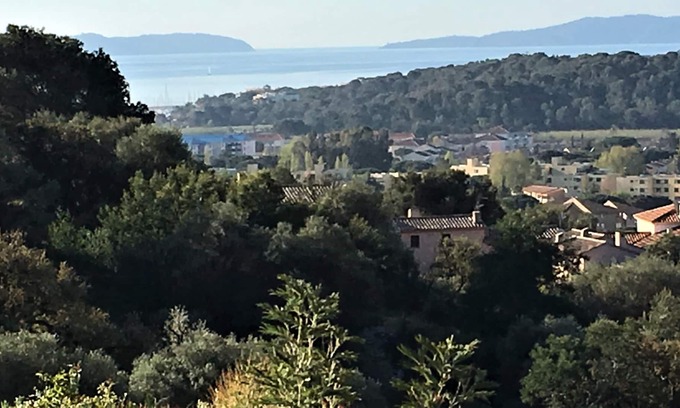 Bormes-Les-Mimosas Apartment | 3 room duplex apartment TB condition-air-conditioned - terrace-sea view-pool-garage