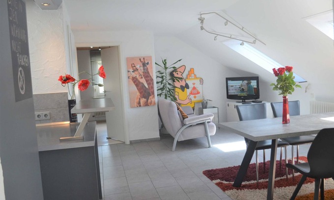 Markdorf Apartment | 3-room vacation apartment Bechinger, shower/WC, 54 sqm, attic - Haus Bechinger