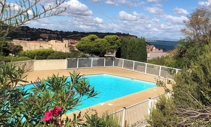 Plage d'Argeles Apartment | 3 star air-conditioned apartment with swimming pool 5mn walk from Collioure 🐶ok